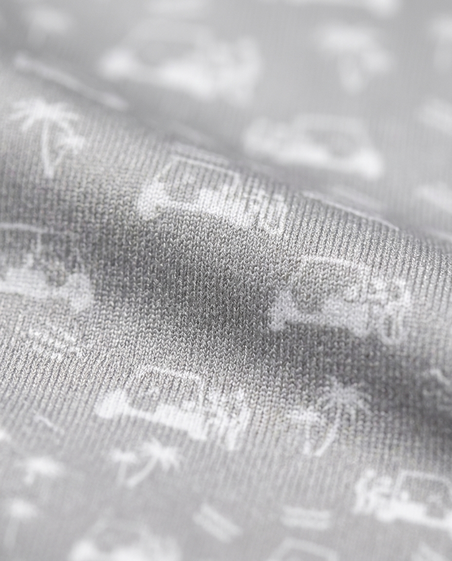 Back Nine Action Polo Grey Golf Polo
