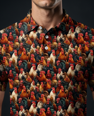 The Cocky Rooster Polo Golf Polo