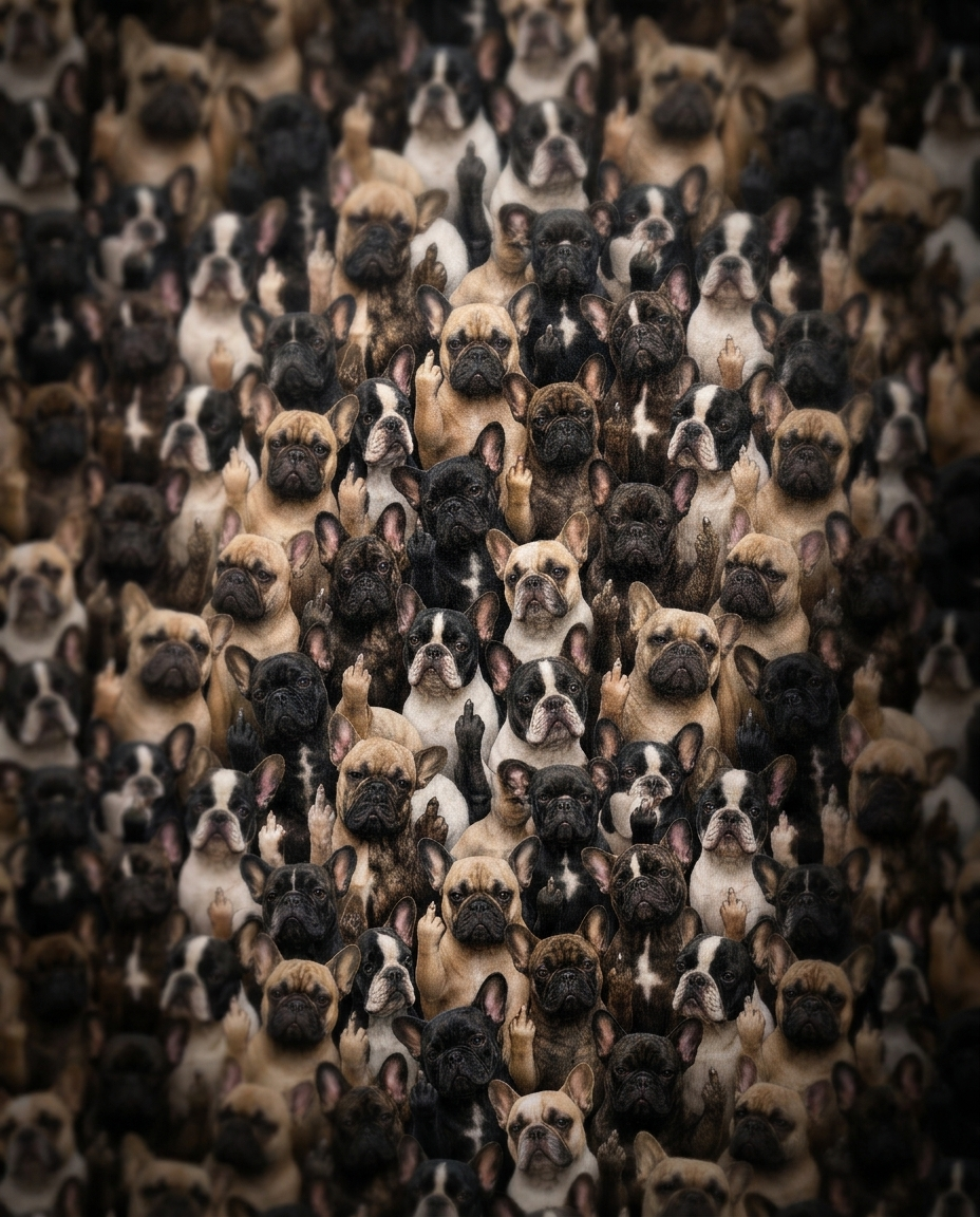 French Bulldog Golf Polo
