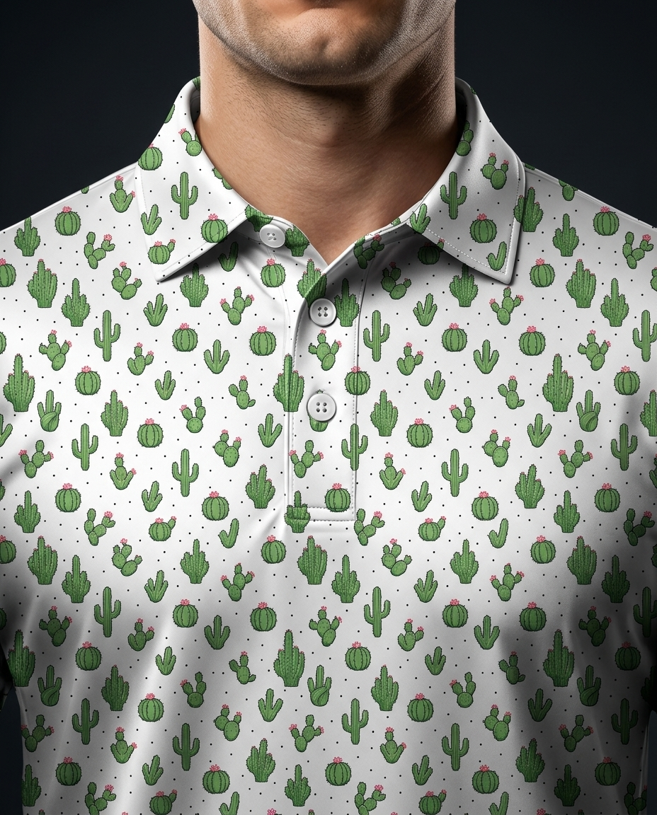 Cactus With Attitude Polo