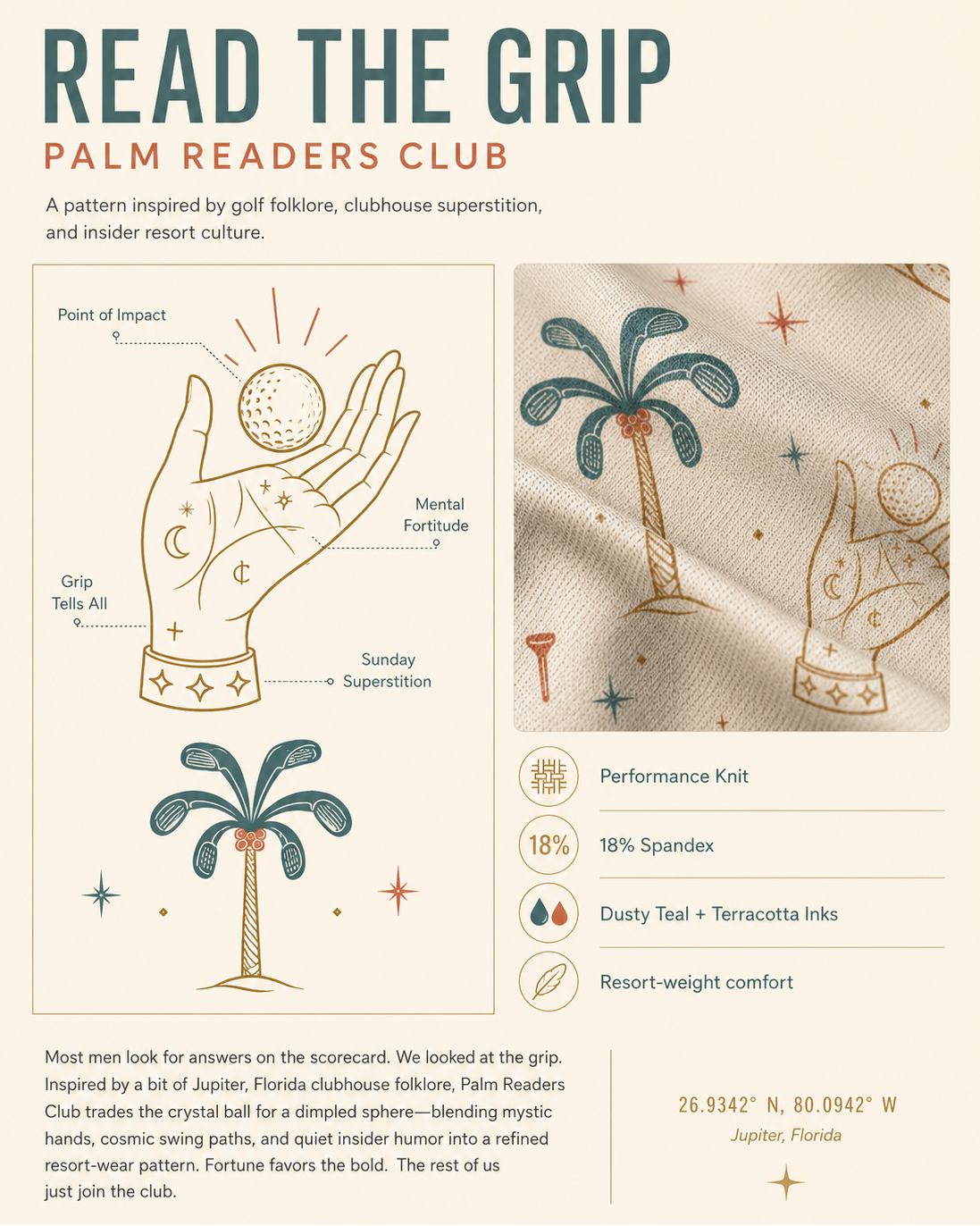 Palm Readers Club Golf Polo
