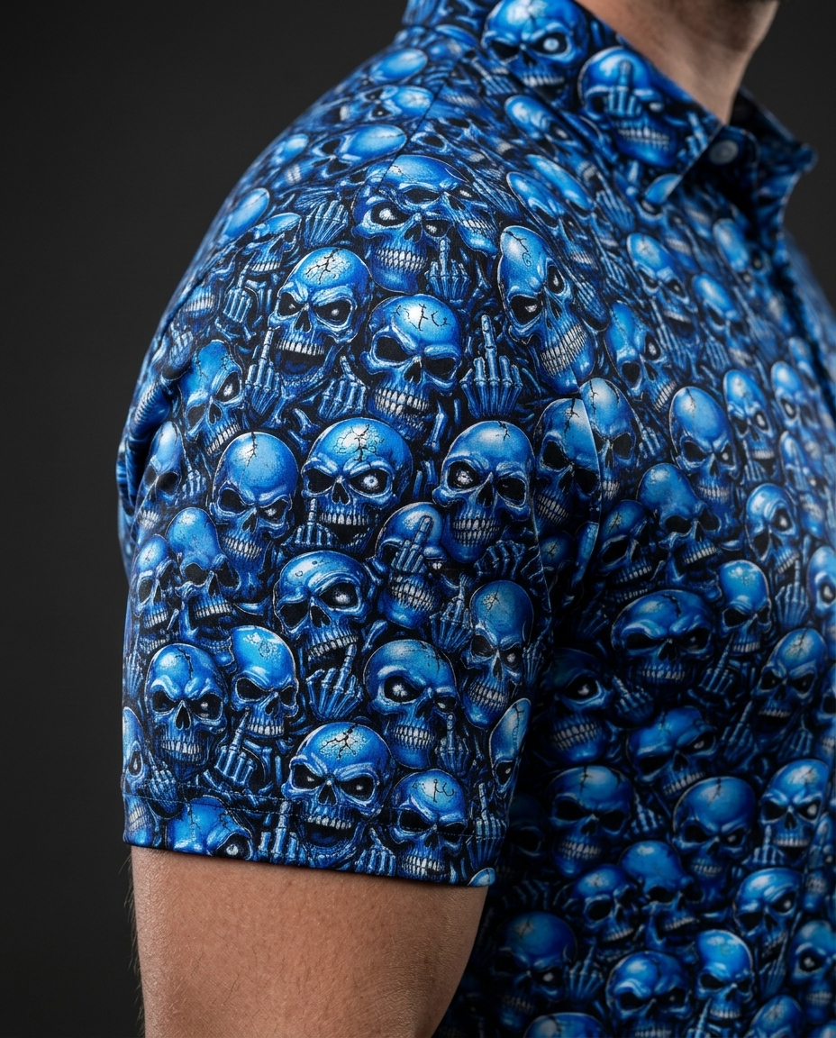 The Skull Mood Polo Golf Polo