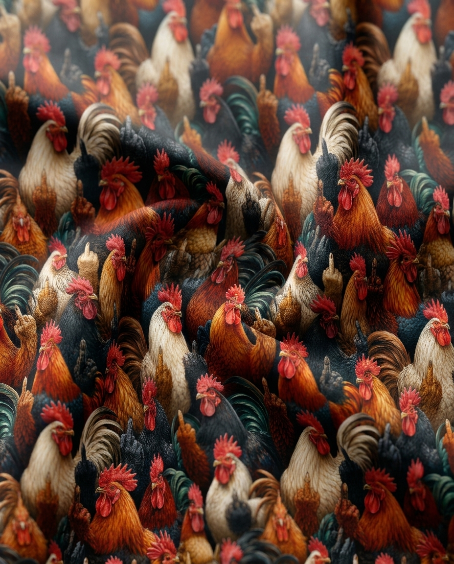 The Cocky Rooster Polo Golf Polo