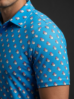 The Two Finger Salute Golf Polo