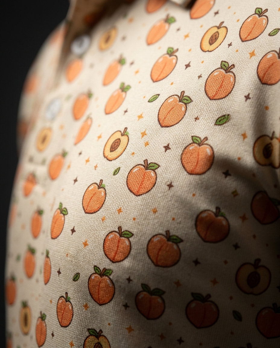 Peach Please Golf Polo