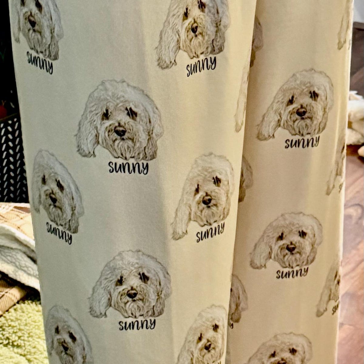Custom Pet Portrait Pajama Pants – Personalized Dog/Cat/Person Photo & Name Gift